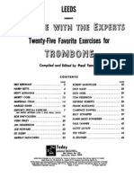 Practice With The Experts Twenty Five Favorite Exercises For Trombone
