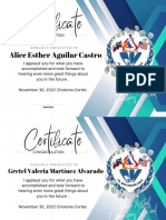 Certificate: Alice Esther Aguilar Castro