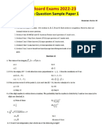 Maths Question Sample Paper 1-CBSE