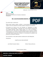 Carta Solicitud de Banda