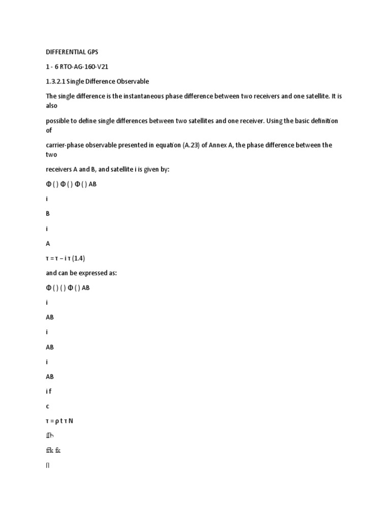 Differential GPS PDF Computer Engineering Computing
