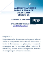 Análisis Financiero para La Toma de Decisiones Sesion 01 Conceptos Fundamentales