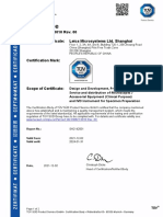 Certificate: No. Q5 030821 0010 Rev. 00 Holder of Certificate: Leica Microsystems Ltd. Shanghai