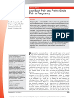 Low Back Pain and Pelvic Girdle Pain in Pregnancy: Review Article