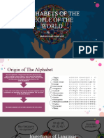 Alphabets of The People of The World: By, Muhammad Awais Asif