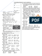 X 6-1-3 Calculs de Fractions Et Calcul Mental