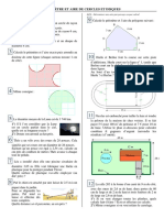 X 6-9-2 Périmètre Et Aire de Cercles Et Disques: 2°) Calcule L'aire Exacte D'un Disque de Rayon 6 CM