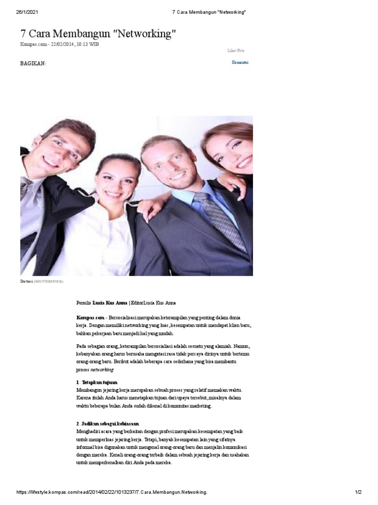 Cara Membangun Networking