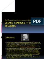 Cesare Lombroso y Cesare de Beccaria