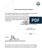 Discipline Policies and Procedures Conforme