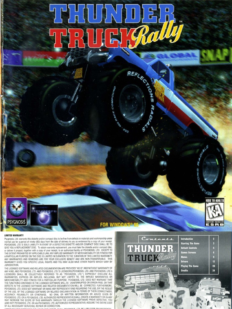 Thunder Truck Rally | PDF