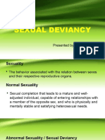 SEXUAL DEVIANCY Presentation Report