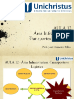 AULA 12 - A Area Da Infraestrutura - Transportes e Logistica