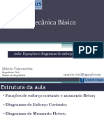 Aula33 - 39 - Equações e Diagramas de Esforço Cortante e Momento Fletor