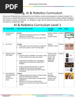 AI & Robotics Lab Curriculum