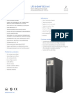 UPS-IND HF 1300 M1: Características Aplicaciones