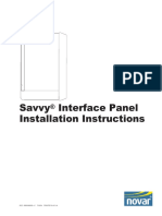 Savvy Interface Panel Installation