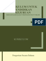 Kurikulum Untuk Pendidikan Kejuruan