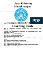 Admas University Meskel Campus: Learning Guide