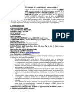 Declaración testimonial de Larney Riddier Dahua Bardales sobre accidente de tránsito