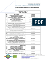 Cronograma de Actividades de Consultorio Jurídico 2023-I