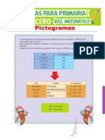 Ejercicios de Pictogramas para Tercero de Primaria