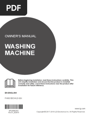 Lg washing machine manual