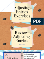 Answer Key - Adjusting Entries Exercises #1-#6