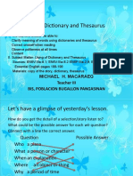 ENGLISH 6 PPT Q3 W1 - Using Dictionary and Thesaurus