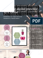 Mapping Digital Presence of L'Oréal: Submitted To: Dr. Kapil Chaturvedi Submitted By: Suhani Rathore