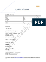 Class10 Trigonometry Worksheet 1 PDF