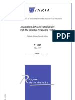 Evaluating Network Vulnerability With The Mincuts Frequency Vector