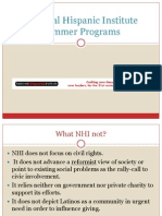 National Hispanic Institute Summer Programs