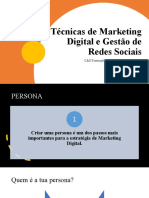 Técnicas de Marketing Digital e Gestão de Redes Sociais