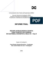 Informe Final: Universidad de San Carlos de Guatemala (USAC)