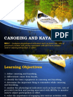 Canoeing and Kayaking: MELC: Analyses Physiological Indicators Such As Heart Rate, Rate of
