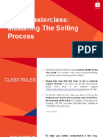 Sales Masterclass: Mastering The Selling Process: Private & Confidential