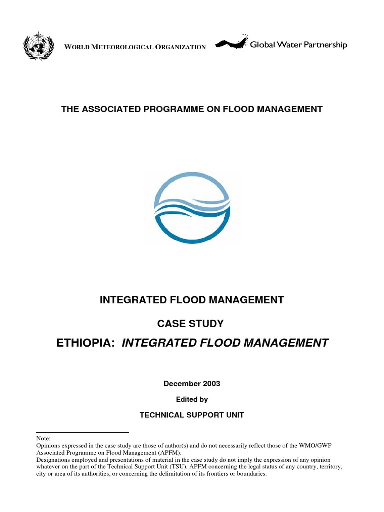 Ethiopia Integrated Flood Management Pdf Flood Reservoir
