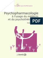 Psychopharmacologie: À L'usage Du Médecin Et Du Psychothérapeute