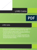 Livro Caixa: Prof: David Leonardo Sisalima Alvarez