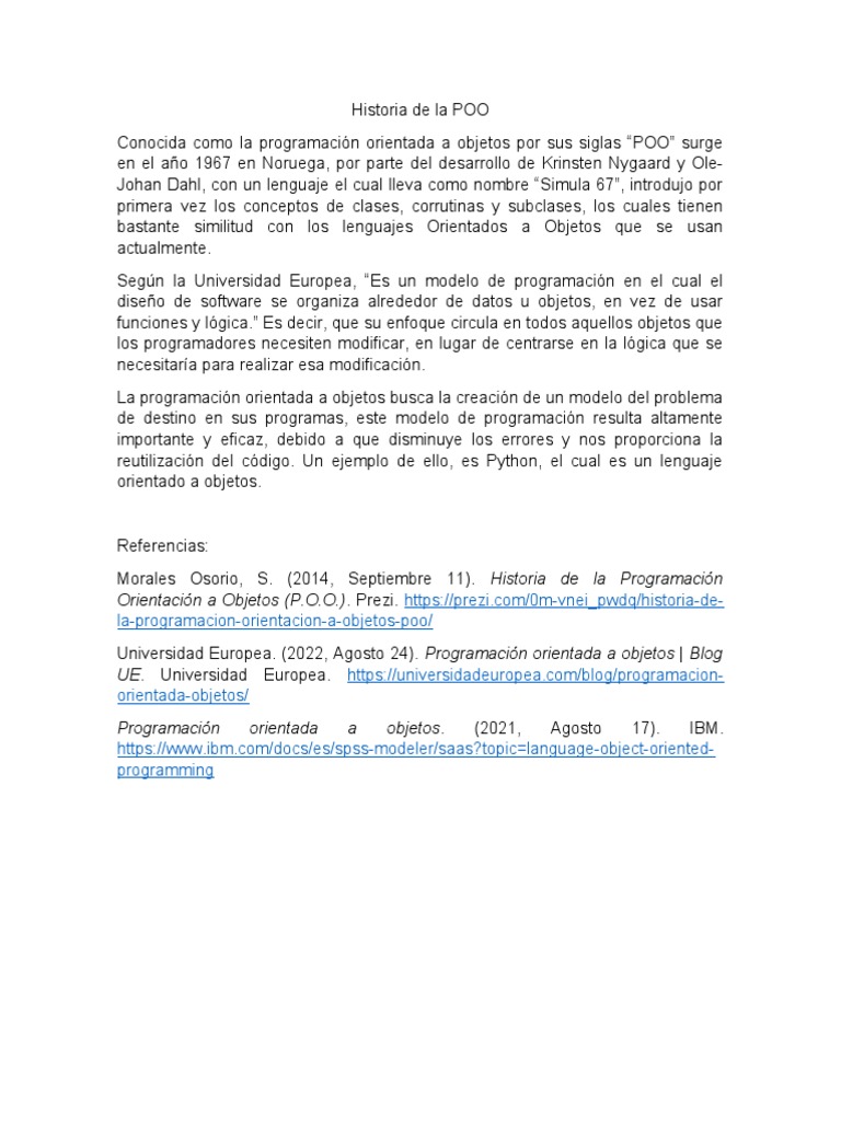 Orientación A Objetos (P.O.O.) - Prezi.: La-Programacion-Orientacion-A ...