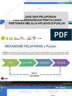 Evaluasi Dan Pelaporan Penyelenggaraan Penyuluhan Pertanian Melalui Aplikasi E-Pusluh