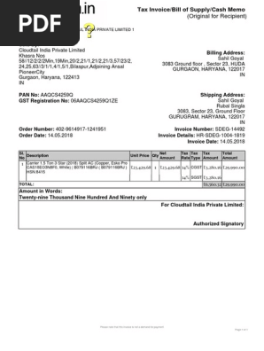 invoice