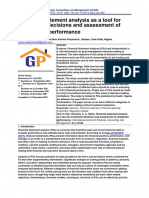 Financial Statement Analysis As A Tool For Investment Decisions and Assessment of Companies' Performance