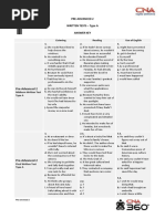 CNA Progression 2 - Pack de Provas - Type A | PDF | Vocabulary | Fluency