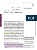 Standards of Medical Care in Diabetes - 2022: 5. Facilitating Behavior Change and Well-Being To Improve Health Outcomes