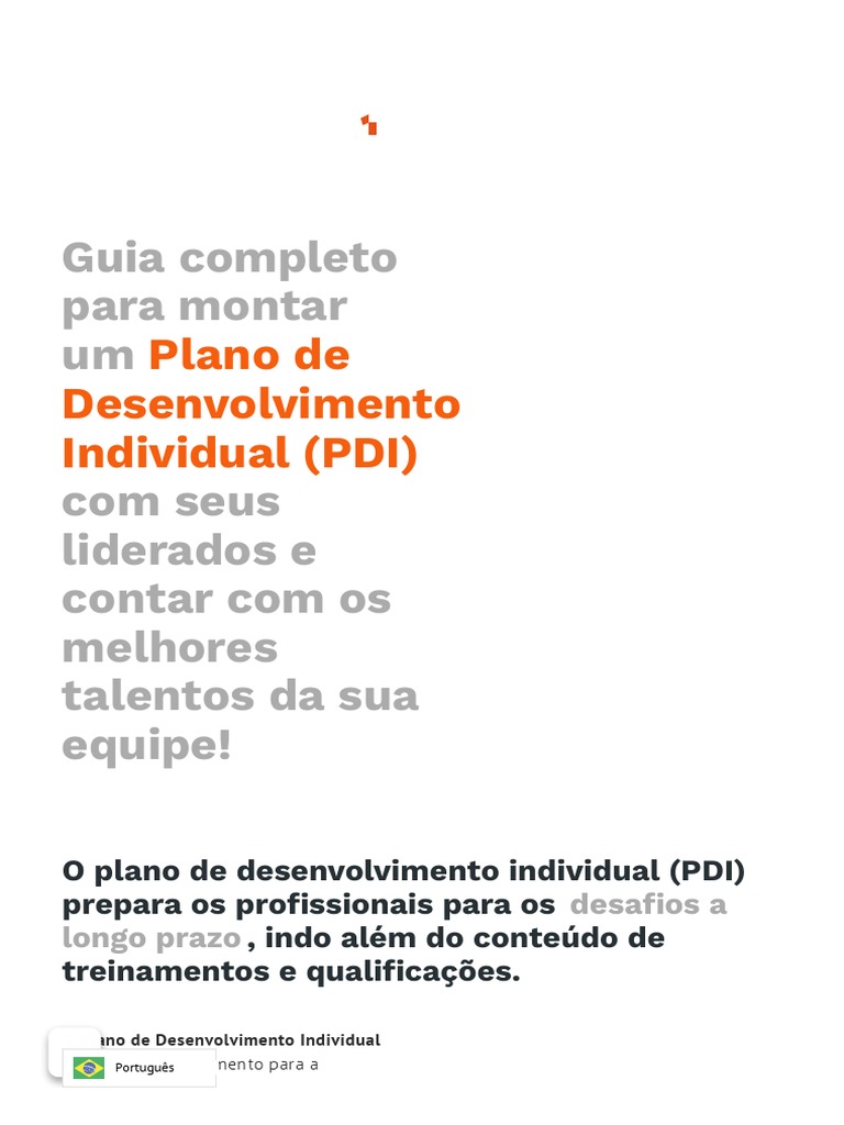 Guia PDI | PDF | Aprendizado | Análise SWOT