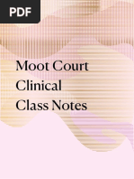 Moot Court Clinical (Jurisdiction)