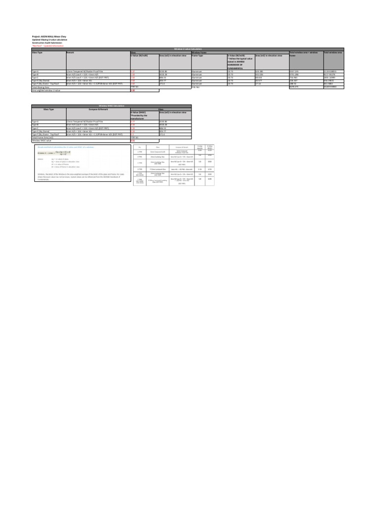 SHGC and U-Value Calculations for AEON MALL | PDF | Amorphous Solid ...