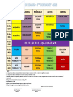 Horario de Clase